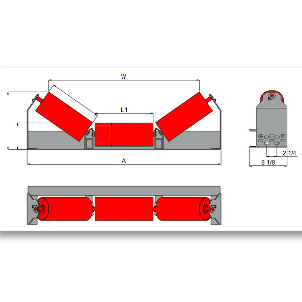 CEMA C Low Profile Channel Troughing Idlers