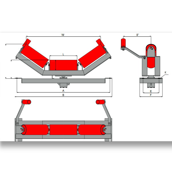 CEMA C Self-Aligner Troughing Idlers