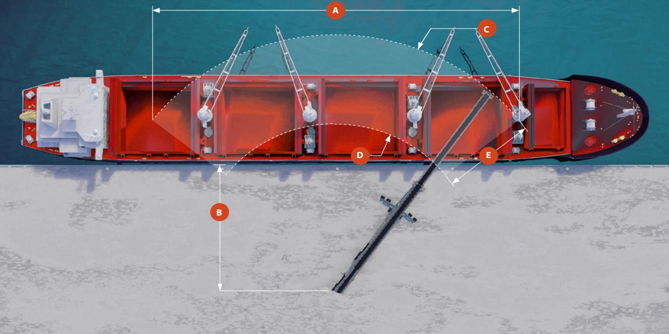 Ship loader, portable ship loader