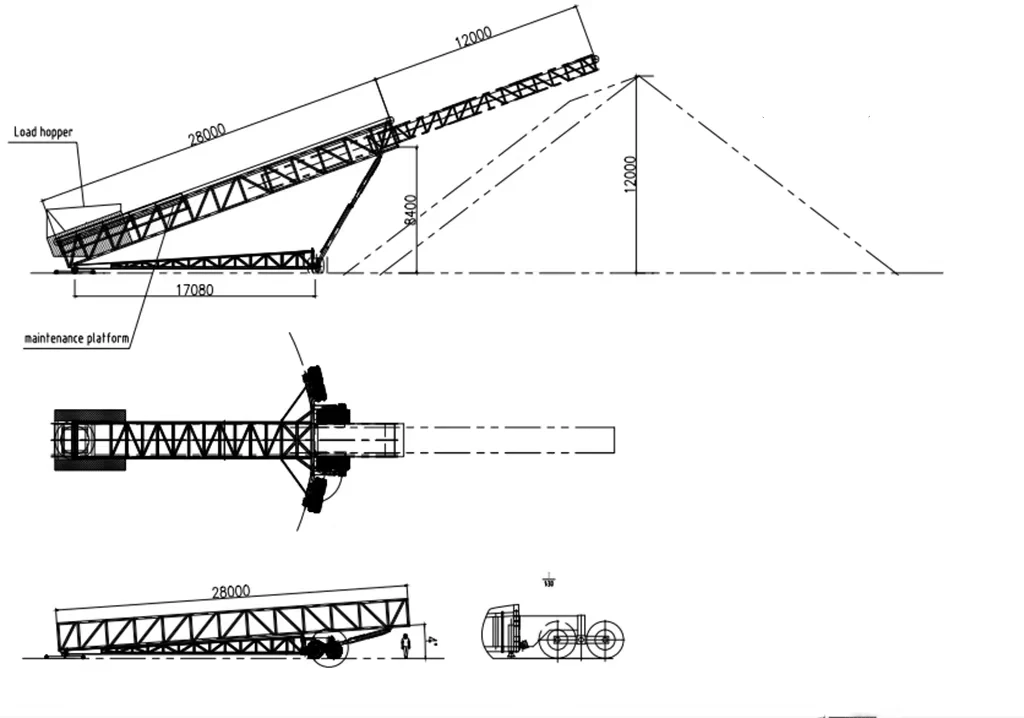 Telescopic Stacker Mobile Stacker