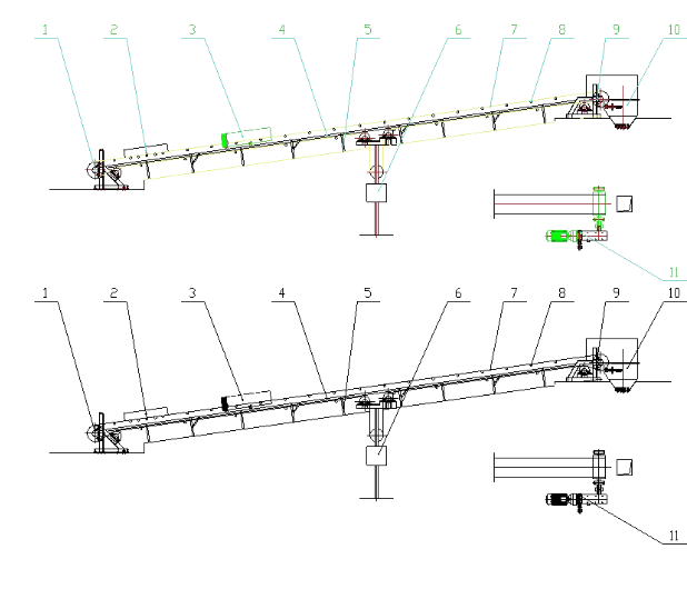 Large inclination Belt Conveyor