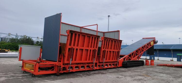 mobile truck unloader
