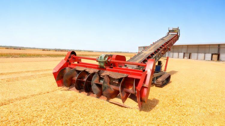 Grain spiral scraper conveyors Grain spiral scraper conveyors
