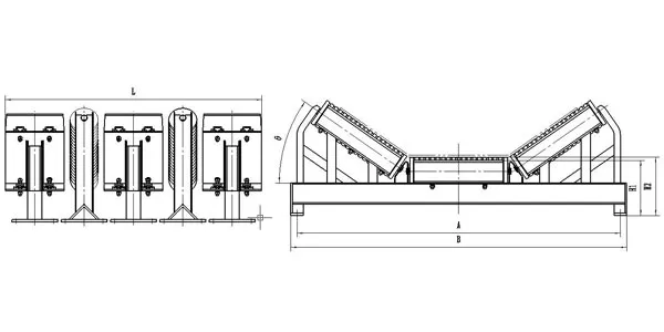 Illustration of centerline alignment: buffer bed centered within ±3mm of <a href=https://www.zoomryhi.com/Conveyor-Belt.html target='_blank'>Conveyor Belt</a> centerline