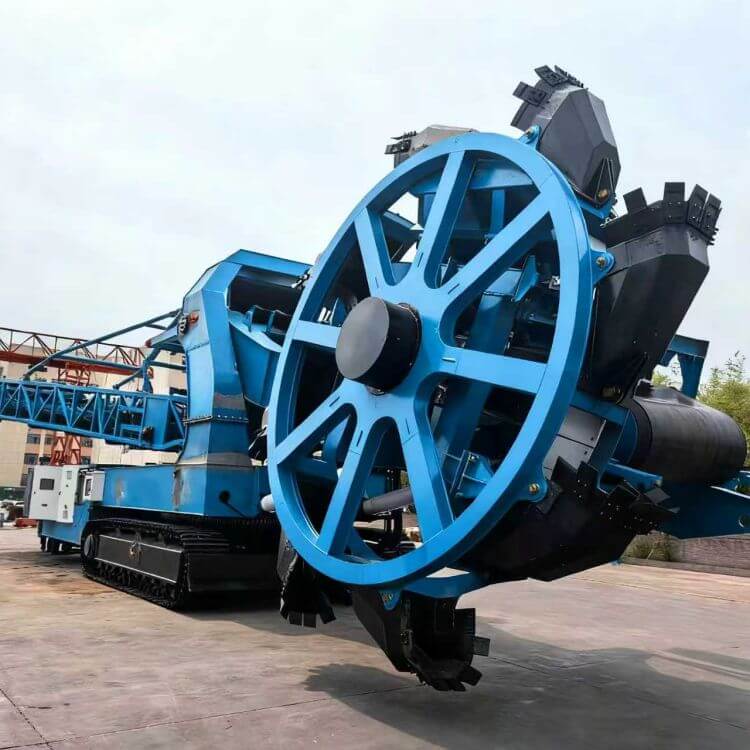 Bucket wheel stacker reclaimer overall structure diagram