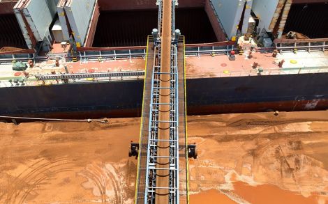 What are the bulk cargo loading equipment suitable for Panamax ships?