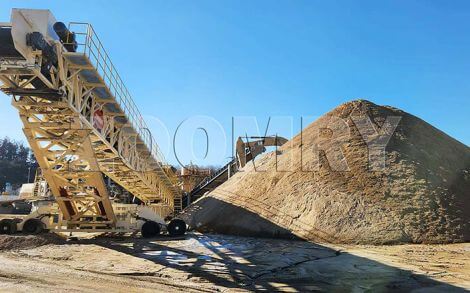 Mobile Stacker Conveyor with 3500 Tonnes per Hour Capacity, Suitable for Mines and Ports