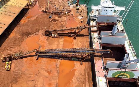 Integrated Solution for Port Bulk Material Handling: Truck Unloader + Hopper Feeder + Mobile Shiploader