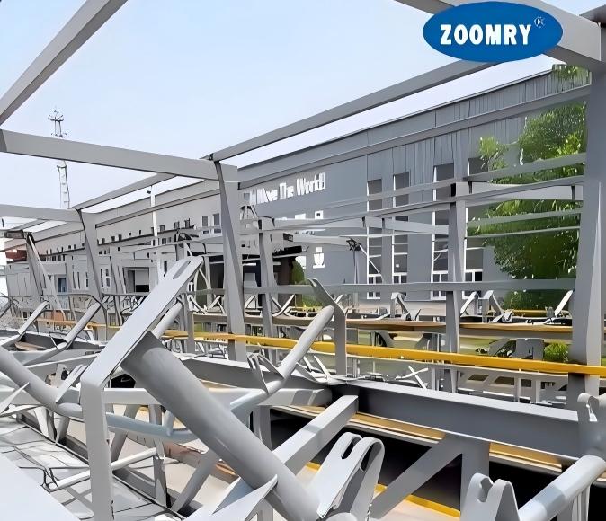 ZOOMRY Belt Conveyor Factory Tour | Self-Manufactured Idlers & Enclosed Gallery