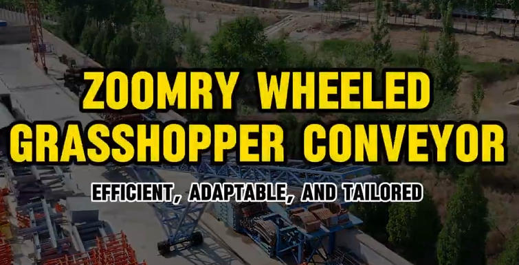 ZOOMRY Wheeled Grasshopper Conveyor – Built for Tough Terrains & Tight Space