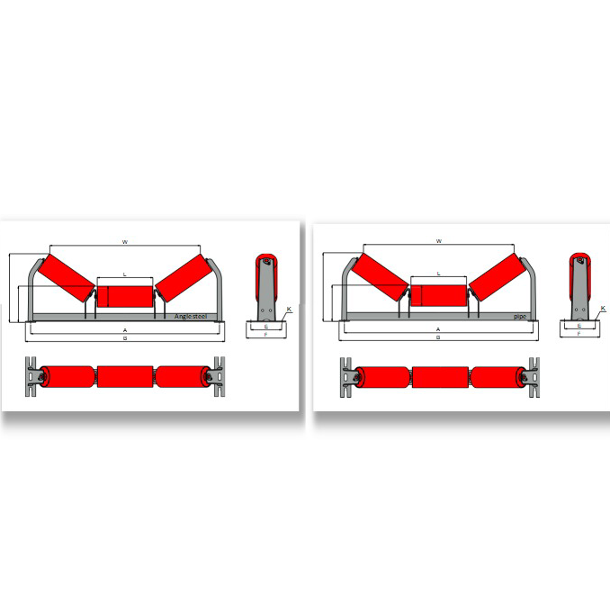 CEMA D Equal Troughing Idlers