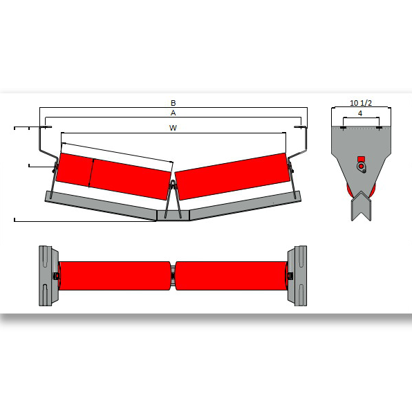 CEMA D V-Return Idlers