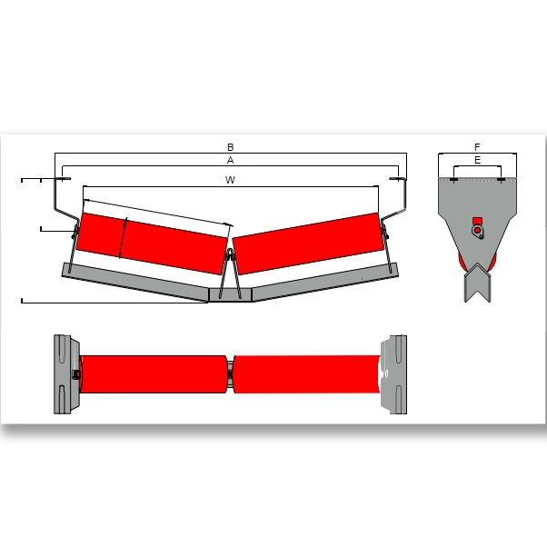 CEMA E V-Return Idlers