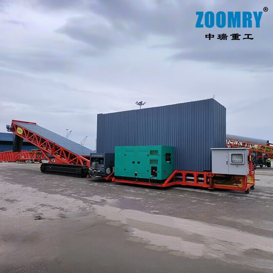 tracked truck unloader